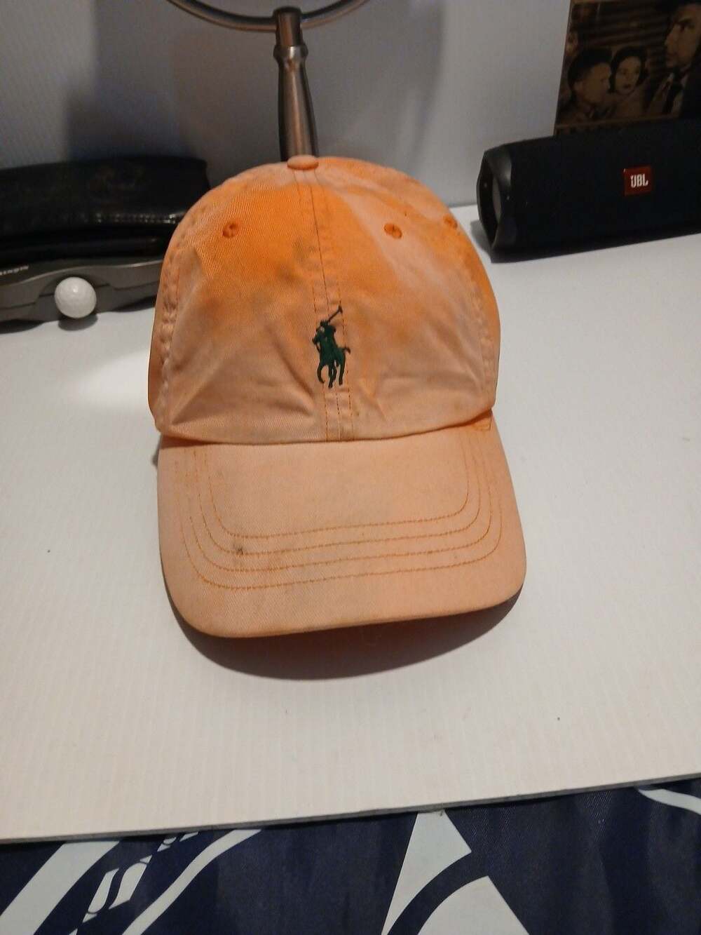Polo Ralph Lauren Classic Chino Baseball Cap One Size Orange Cotton Hat